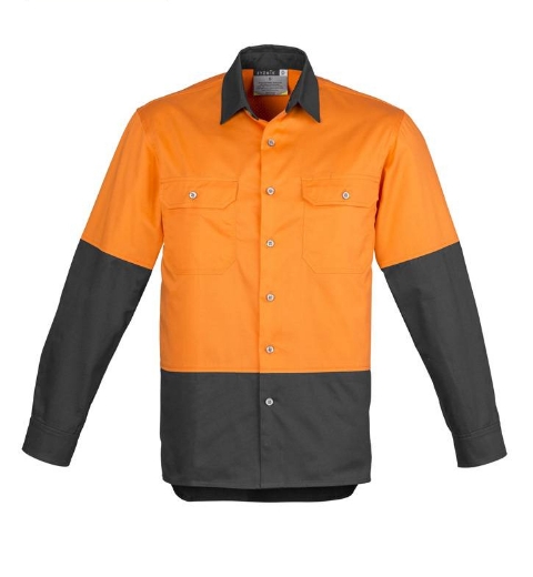 Picture of Syzmik, Mens Hi Vis Spliced Industrial Shirt